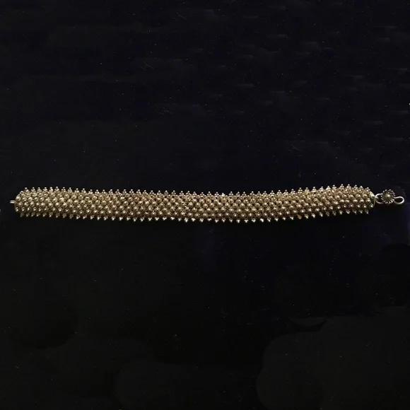 ANTIQUE VICTORIAN EXQUISITE DESIGN SILVER BRACELET - Picture 3 of 4